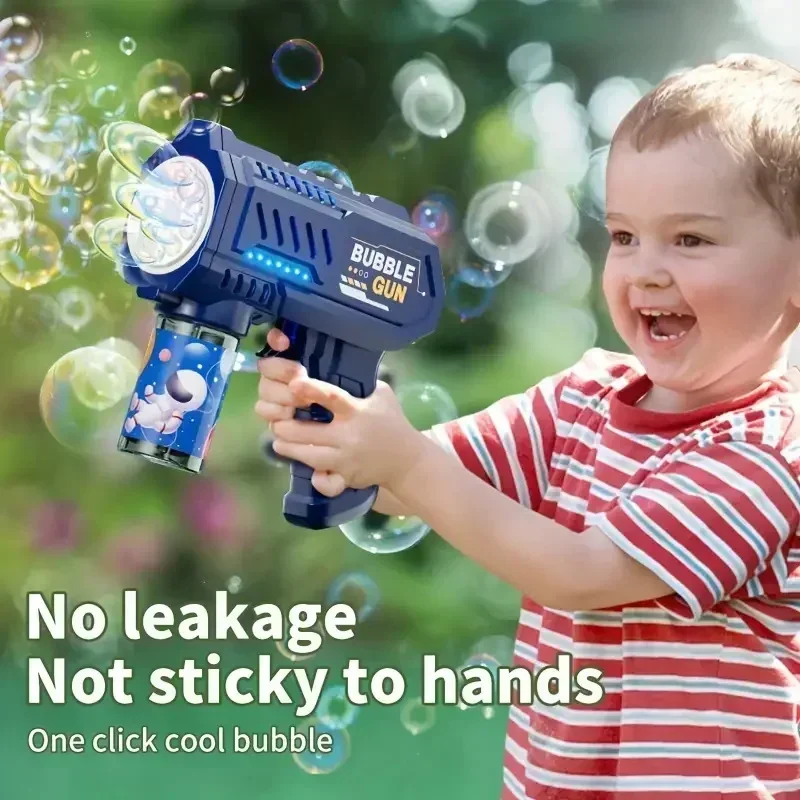 48-Hole Rocket Bubble Gun – Giant Streams of Bubbles & Nonstop Fun!